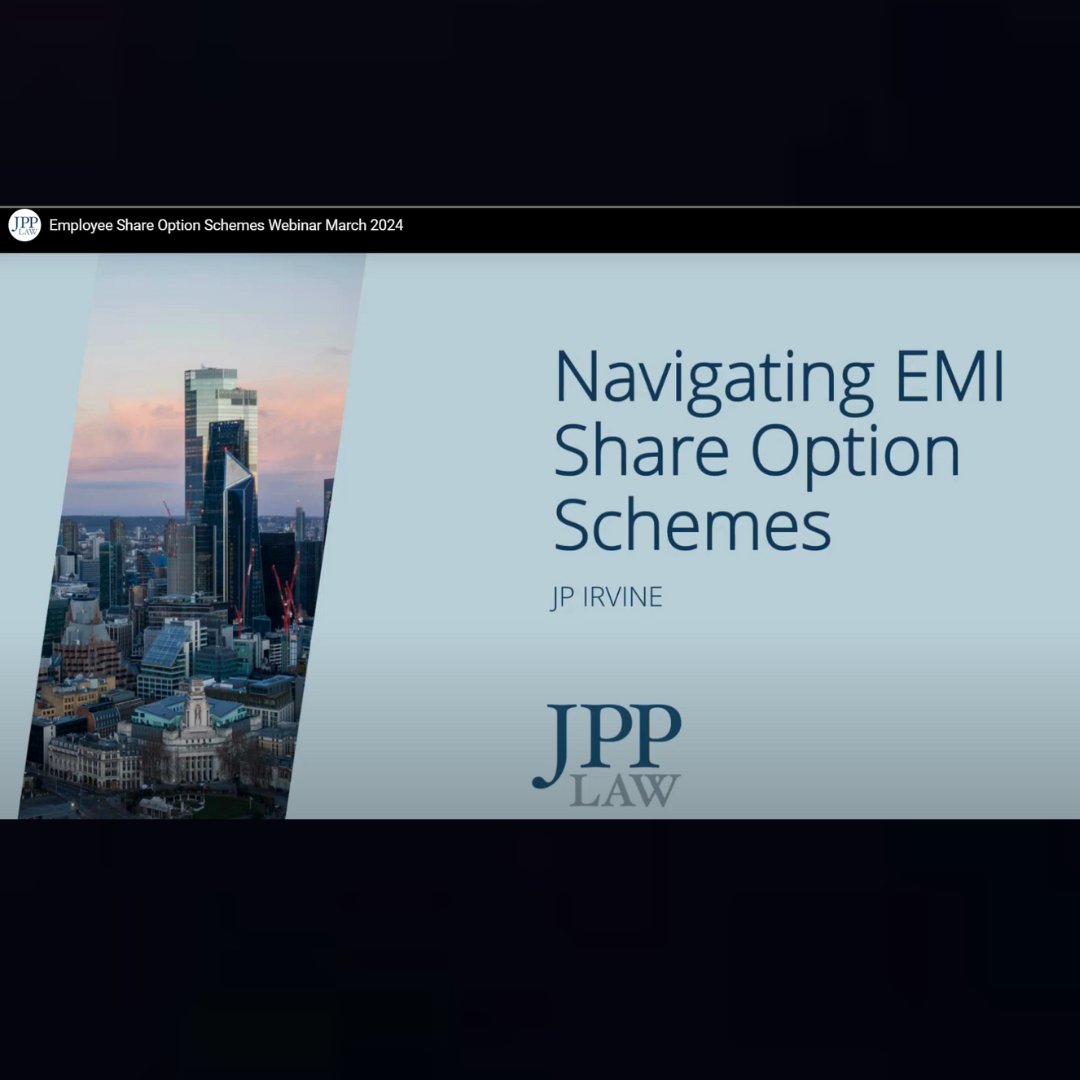 WEBINAR RECORDING: Employee Share Option Schemes (ESOS)